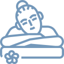 icon of person relaxing